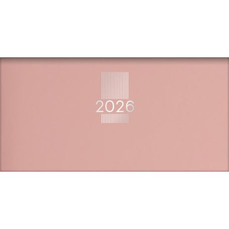 DAYLINER Zsebnaptár, fekvő elrendezésű, DAYLINER, "MyPastel", púder