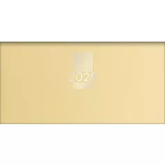   DAYLINER Zsebnaptár, fekvő elrendezésű, DAYLINER, "MyPastel", sárga