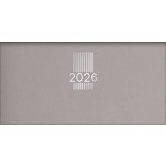   DAYLINER Zsebnaptár, fekvő elrendezésű, DAYLINER, "MyPastel", szürke