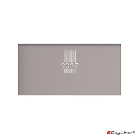 DAYLINER Zsebnaptár, fekvő elrendezésű, DAYLINER, "MyPastel", szürke