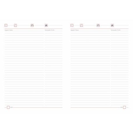 DAYLINER Tárgyalási napló, B5, DAYLINER, "Memphis", bézs-padlizsán