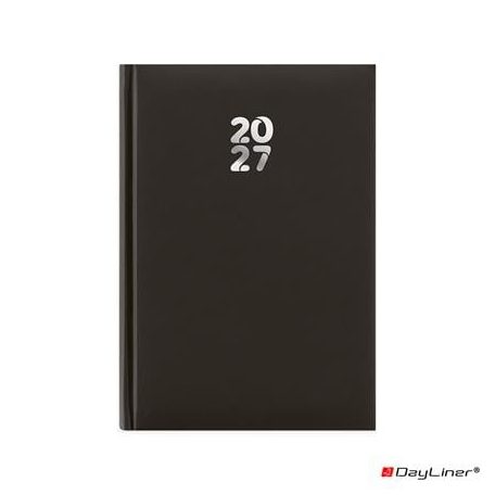 DAYLINER Naptár, tervező, A5, heti, DAYLINER, "Pannon", fekete