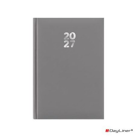 DAYLINER Naptár, tervező, A5, heti, DAYLINER, "Pannon", szürke