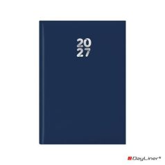   DAYLINER Naptár, tervező, A5, napi, DAYLINER "Pannon", sötétkék