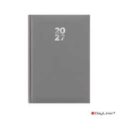   DAYLINER Naptár, tervező, A5, napi, DAYLINER, "Pannon", szürke