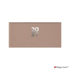   DAYLINER Zsebnaptár, fekvő elrendezésű, DAYLINER, "Pannon", natúr