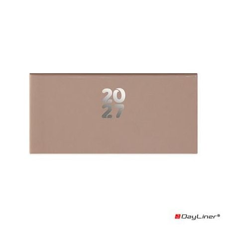 DAYLINER Zsebnaptár, fekvő elrendezésű, DAYLINER, "Pannon", natúr