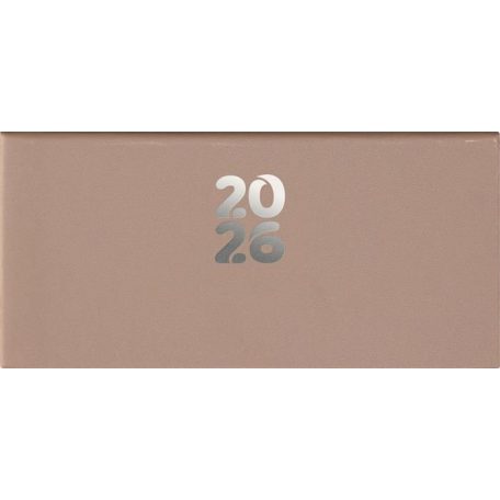 DAYLINER Zsebnaptár, fekvő elrendezésű, DAYLINER, "Pannon", natúr