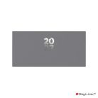 DAYLINER Zsebnaptár, fekvő elrendezésű, DAYLINER, "Pannon", szürke