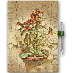   DAYLINER Naptár, tervező, A5, heti, DAYLINER, "InSpiral", bloom