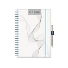   DAYLINER Naptár, tervező, A5, heti, DAYLINER, "InSpiral", fehér-kék