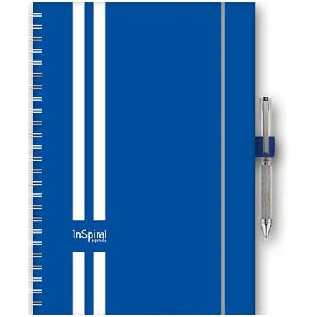 DAYLINER Naptár, tervező, A5, heti, DAYLINER, "InSpiral GT", kék-fehér