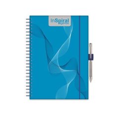   DAYLINER Naptár, tervező, A5, heti, DAYLINER, "InSpiral", kék-kék