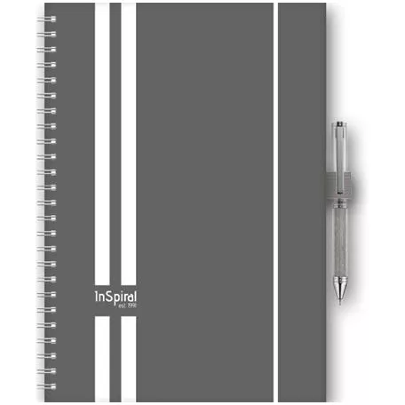 DAYLINER Naptár, tervező, A5, heti, DAYLINER, "InSpiral", szürke-fehér