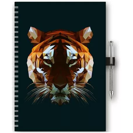 DAYLINER Naptár, tervező, A5, heti, DAYLINER, "InSpiral", tiger