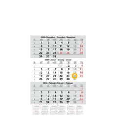   DAYLINER Naptár, speditőr, három hónapos, egy tömbös, üres fejrész, DAYLINER