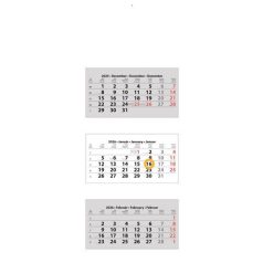   DAYLINER Naptár, speditőr, három hónapos, három tömbös, üres fejrész, DAYLINER