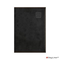   DAYLINER Naptár, tervező, A5, napi, DAYLINER "Square", fekete