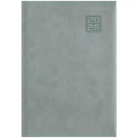DAYLINER Naptár, tervező, A5, napi, DAYLINER "Square", szürkéskék