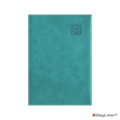   DAYLINER Naptár, tervező, A5, napi, DAYLINER "Square", türkiz
