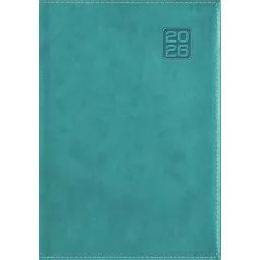   DAYLINER Naptár, tervező, A5, napi, DAYLINER "Square", türkiz