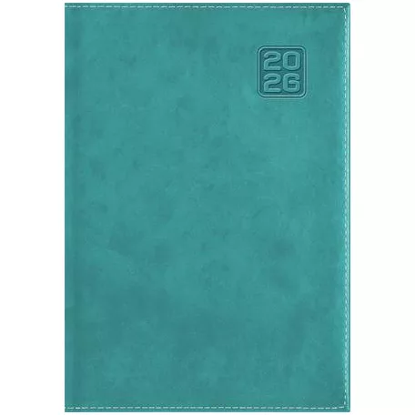 DAYLINER Naptár, tervező, A5, napi, DAYLINER "Square", türkiz