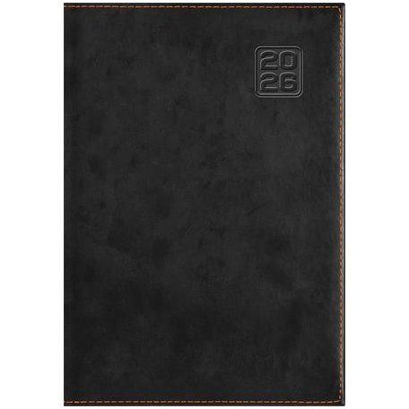 DAYLINER Naptár, tervező, B5, heti, DAYLINER "Square", fekete