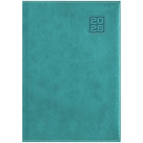 DAYLINER Naptár, tervező, B5, heti, DAYLINER "Square", türkiz