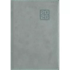   DAYLINER Naptár, tervező, B6, heti, DAYLINER "Square", szürkéskék
