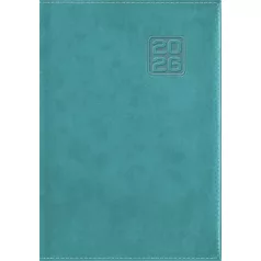   DAYLINER Naptár, tervező, B6, heti, DAYLINER "Square", türkiz
