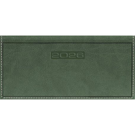 DAYLINER Zsebnaptár, fekvő elrendezésű, DAYLINER, "Sherwood", zöld