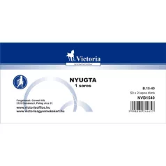   VICTORIA PAPER Nyomtatvány, nyugta egysoros, 50x2, VICTORIA PAPER "B.15-40", 20 tömb/csomag