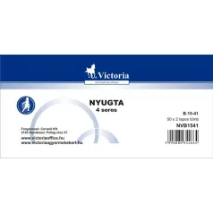   VICTORIA PAPER Nyomtatvány, nyugta 4 soros, 50x2, VICTORIA PAPER "B.15-41", 20 tömb/csomag
