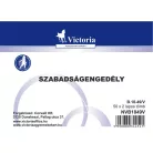 VICTORIA PAPER Nyomtatvány, szabadságengedély, 50x2, A6, VICTORIA PAPER "B.18-49", 10 tömb/csomag