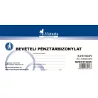 VICTORIA PAPER Nyomtatvány, bevételi pénztárbizonylat, 25x3, VICTORIA PAPER "B.318-102", 10 tömb/csomag
