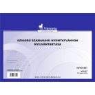 VICTORIA PAPER Nyomtatvány, szigorú számadású nyomtatványok nyilvántartása, 25 lap, A4, VICTORIA PAPER, 10 tömb/csomag