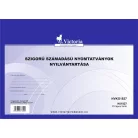 VICTORIA PAPER Nyomtatvány, szigorú számadású nyomtatványok nyilvántartása, 25 lap, A4, VICTORIA PAPER, 10 tömb/csomag