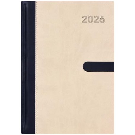 DAYLINER Naptár, tervező, A5, heti, DAYLINER "Winner", bézs