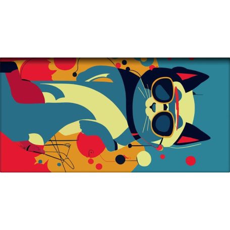 DAYLINER Zsebnaptár, fekvő elrendezésű, DAYLINER, "Colors Astro Cat"