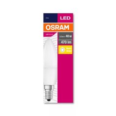   OSRAM LED izzó, E14, gyertya, B35, 5,7W, 470lm, 2700K (MF), OSRAM "Value"