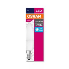   OSRAM LED izzó, E14, gyertya, B35, 5,7W, 470lm, 4000K (HF), OSRAM "Value"