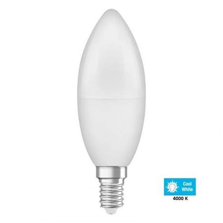 OSRAM LED izzó, E14, gyertya, B38, 7W, 806lm, 4000K (HF), OSRAM "Value"