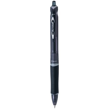 PILOT Golyóstoll, 0,25 mm, nyomógombos, PILOT "Acroball", fekete