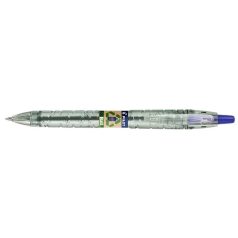   PILOT Golyóstoll, 0,27 mm, nyomógombos, PILOT "B2P EcoBall", kék