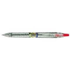   PILOT Golyóstoll, 0,27 mm, nyomógombos, PILOT "B2P EcoBall", piros