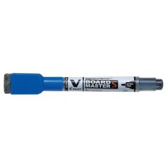   PILOT Táblamarker, törlőkupakkal, 0,8 mm, UF, kúpos, PILOT "V-Board Master S", kék