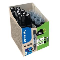   PILOT Táblamarker, 2,3 mm, kúpos, PILOT "V-Board Master, Bonus Pack", fekete + betét