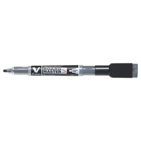 PILOT Táblamarker, törlőkupakkal, 1,3 mm, EF, kúpos, PILOT "V-Board Master S", fekete