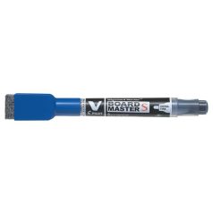   PILOT Táblamarker, törlőkupakkal, 1,3 mm, EF, kúpos, PILOT "V-Board Master S", kék