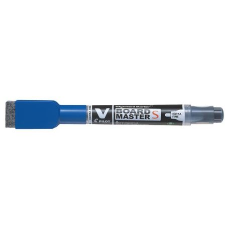 PILOT Táblamarker, törlőkupakkal, 1,3 mm, EF, kúpos, PILOT "V-Board Master S", kék